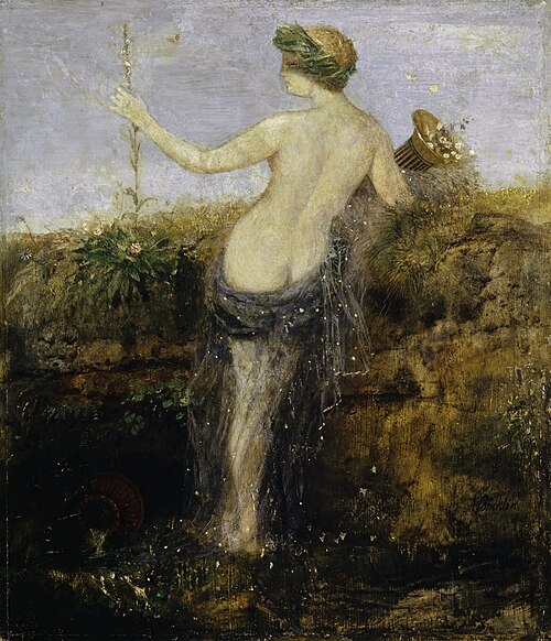 Nymphe à la corne d’abondance, 1866, Arnold Böcklin