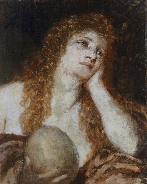 The penitent Maria Magdalena, 1873, Arnold Böcklin