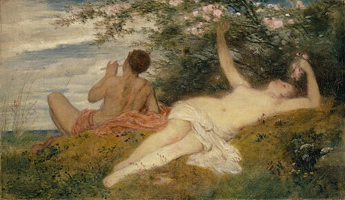 Printemps (esquisse), 1862, Arnold Böcklin