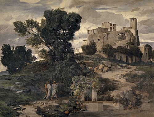 Sur la route d’Emmaüs, 1868, Arnold Böcklin