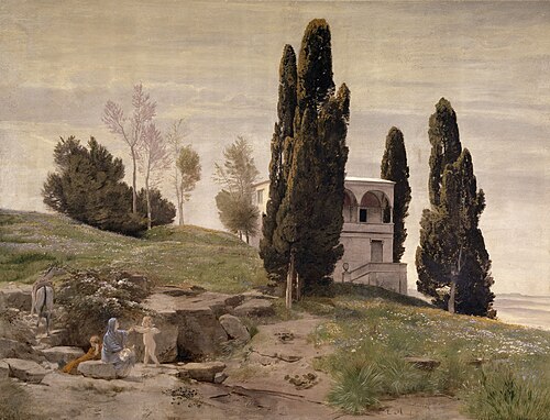 Repos pendant la Fuite en Égypte, 1868, Arnold Böcklin