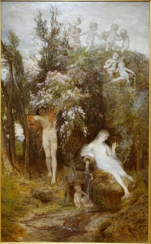 Printemps d'amour, 1868, Arnold Böcklin