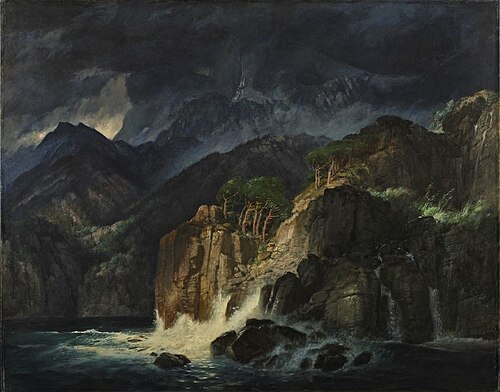 Пейзаж с Прометеем, 1885, Arnold Böcklin