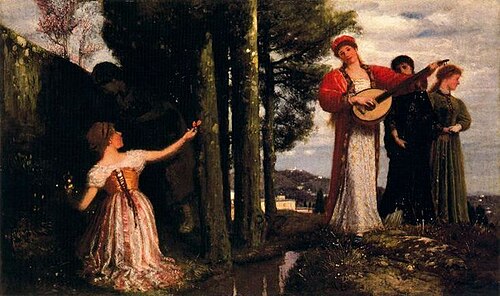 Vois ! Tout rît aux plaines, , Arnold Böcklin
