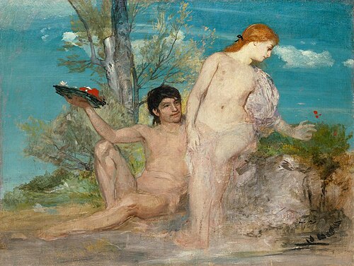 Idyll, 1865, Arnold Böcklin