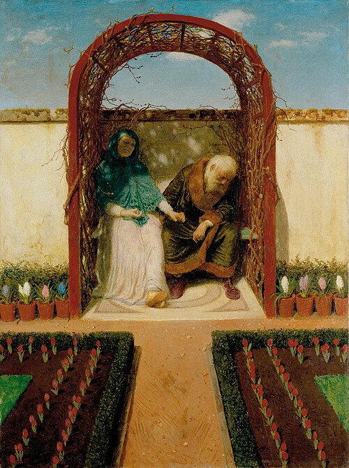 Under the arbor, 1891, Arnold Böcklin
