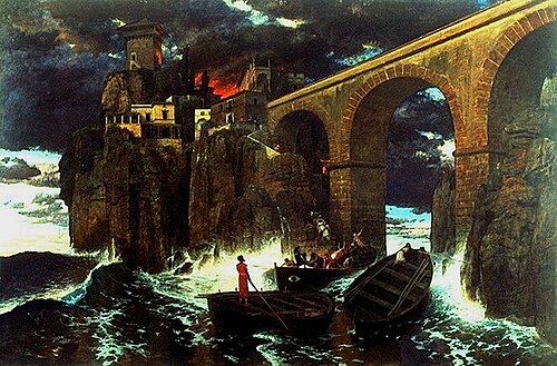 Überfall von Seeräubern, 1886, Arnold Böcklin