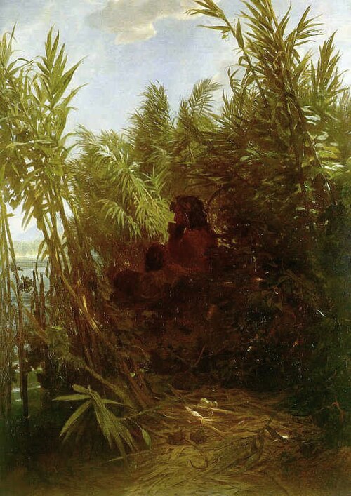 Pan in the Reed, 1856, Arnold Böcklin