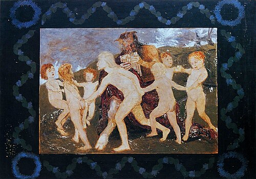Pan im Kinderreigen, 1900, Arnold Böcklin