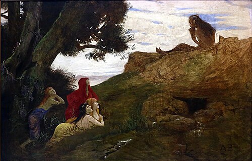 Pan and Dryades, 1897, Arnold Böcklin