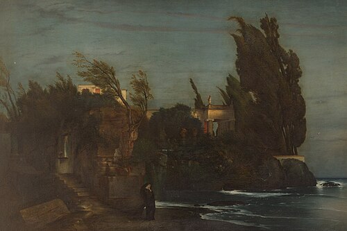 Villa by the sea, 1865, Arnold Böcklin