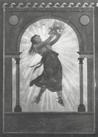 Tanzende weibliche Figur mit Blumenstrauss, 1896, Arnold Böcklin