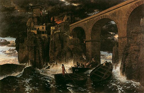 Attack by Pirates, 1886, Arnold Böcklin