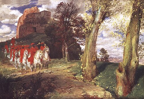 Ausritt der maurischen Reiter, 1873, Arnold Böcklin