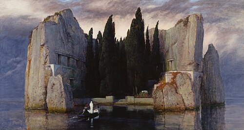 Isle of the Dead (version 3), 1883, Arnold Böcklin