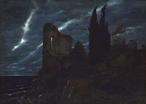 Ruines sur la côte, 1880, Arnold Böcklin