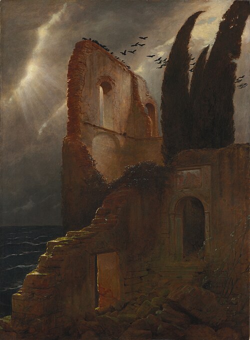 Ruin by the Sea, 1881, Arnold Böcklin