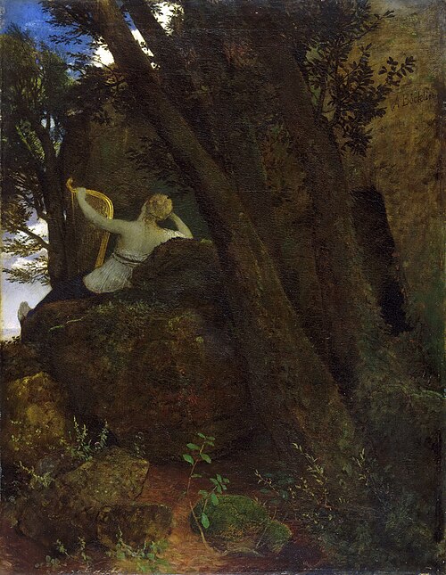 Sappho, 1862, Arnold Böcklin