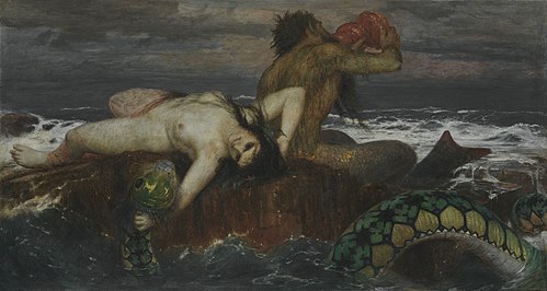 Triton and Nereid, 1874, Arnold Böcklin