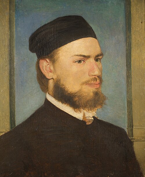 The painter Franz von Lenbach, 1862, Arnold Böcklin
