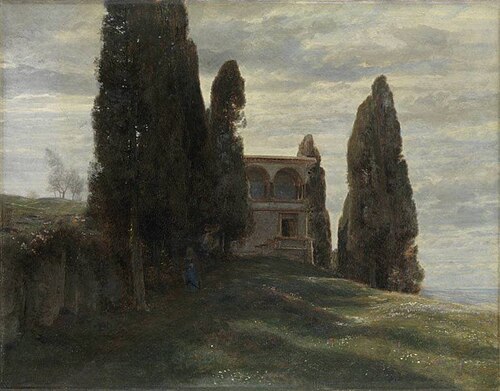 Italian Villa in Spring, 1870, Arnold Böcklin