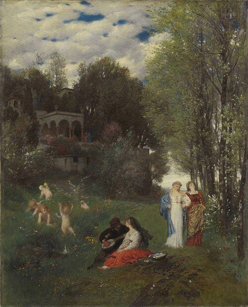 Ideal Spring Landscape, 1871, Arnold Böcklin