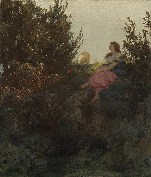 Shepherdess, 1864, Arnold Böcklin