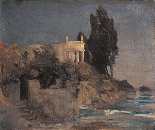 Villa by the Sea, 1863, Arnold Böcklin