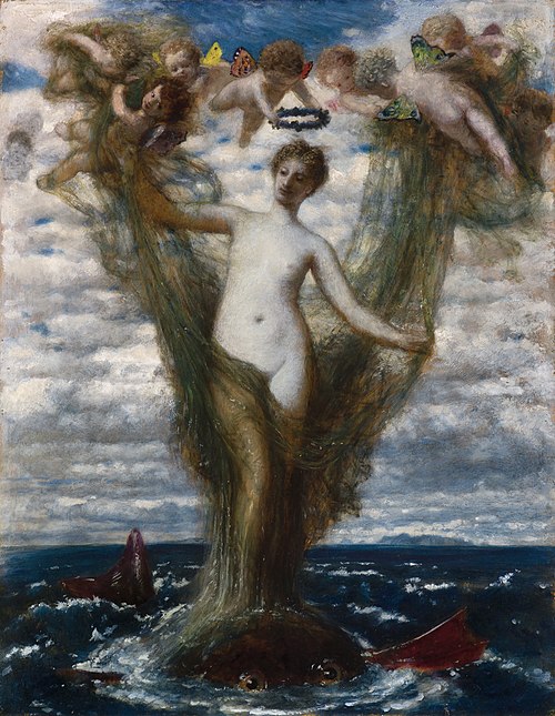 Vénus Anadyomène, 1872, Arnold Böcklin