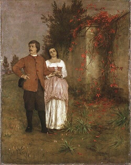 The Artist and his Wife, 1863, Arnold Böcklin