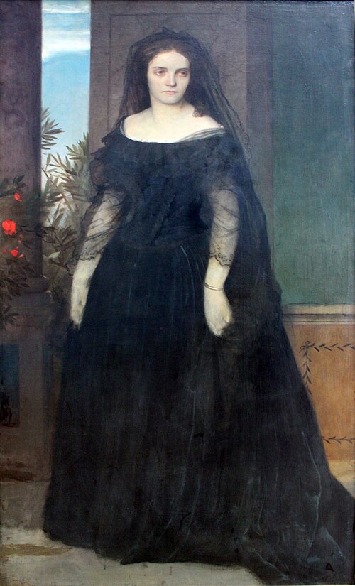 Portrait of the Actress Fanny Janauschek, 1861, Arnold Böcklin