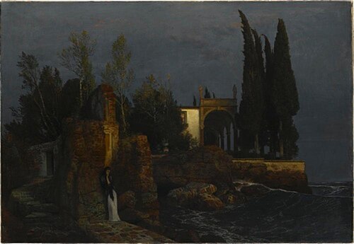 Villa by the Sea, 1877, Arnold Böcklin