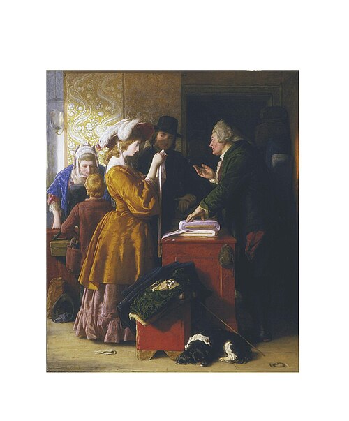 Choosing the Wedding Gown, 1845, William Mulready