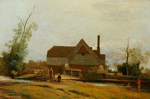 Suffolk Landscape with Mill, 1810, William Mulready