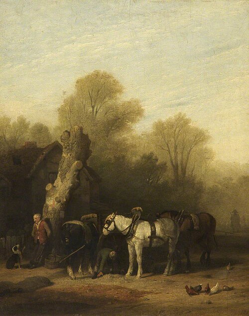 Horses Baiting, 1816, William Mulready