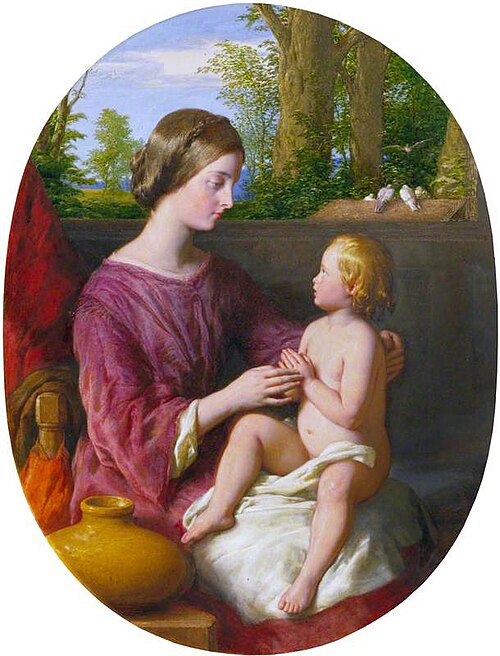 The Lesson ('Just as the Twig Is Bent, the Tree's Inclined'), 1859, William Mulready