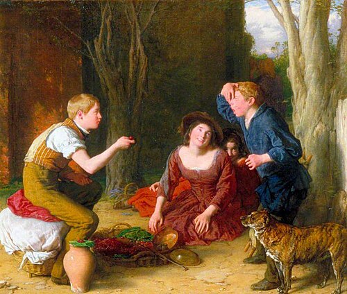 The Butt: Shooting a Cherry, , William Mulready
