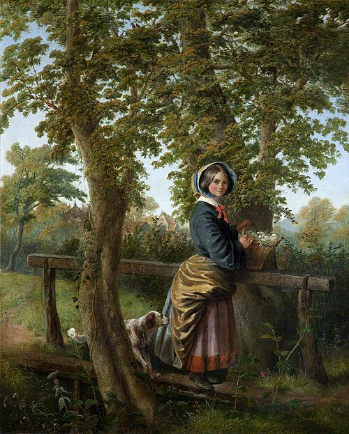 Young Girl with a Basket of Eggs, , William Mulready