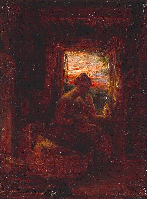 Study for ‘Interior of an English Cottage’, 1828, William Mulready