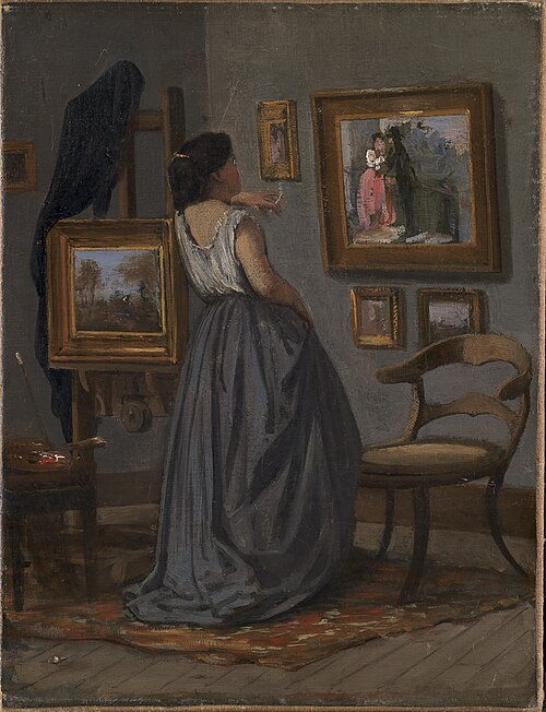 A Lady in the Studio, 1865, David Jacobsen