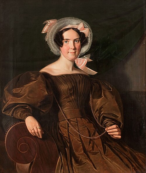 Portræt af Sophie Marie Bang f. Dahlerup, 1831, David Monies