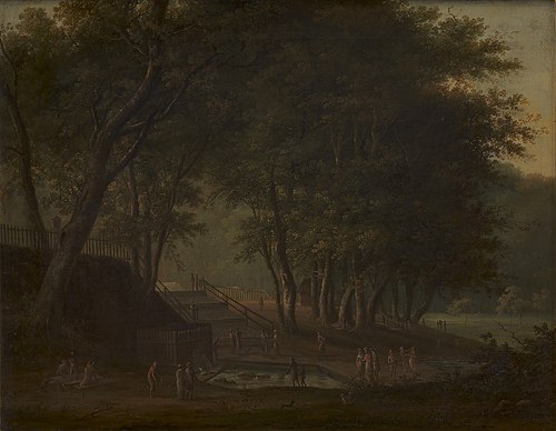 Kirsten Pils Kilde i Dyrehaven, 1803, Elias Meyer