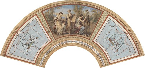Design for a Fan, 1775, Angelica Kauffmann