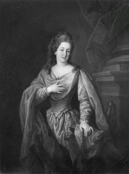 Bildnis einer Dame mit Diadem und rotem Umhang, 1766, Angelica Kauffmann