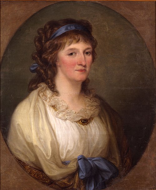 Portrait of Louise of Brandenburg-Schwedt, Duchess of Anhalt-Dessau (1750-1811), 1796, Angelica Kauffmann