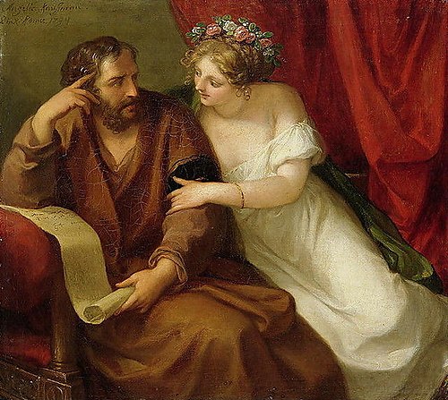 Phrine seduces Xenocrates, 1794, Angelica Kauffmann