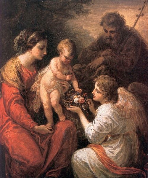 Sainte Famille avec un ange., 1807, Angelica Kauffmann