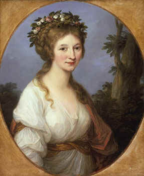 Porträt der Dorothea von Medem, Duchess of Courland, 1785, Angelica Kauffmann