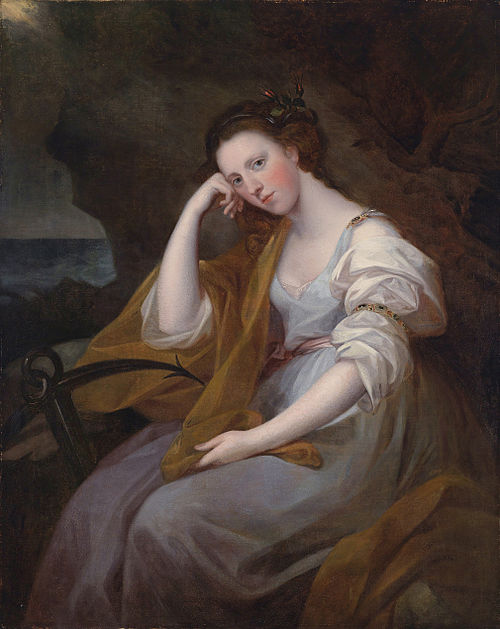 Portrait of Lady Louisa Leveson Gower as Spes (Goddess of Hope), 1767, Angelica Kauffmann
