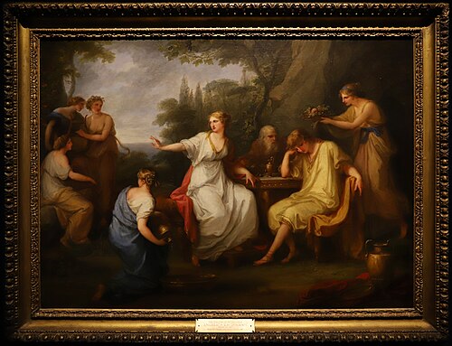 Le Chagrin de Télémaque, 1783, Angelica Kauffmann